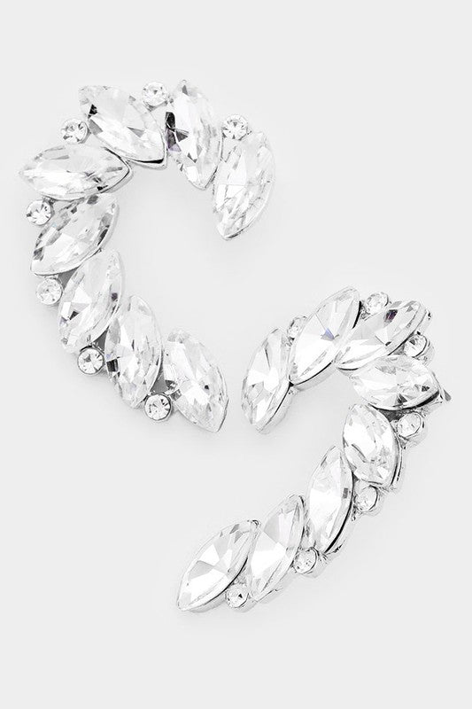 Crystal Marquise Accented Earrings