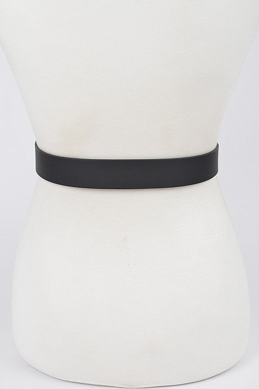 Beige Gold Buckle Belt