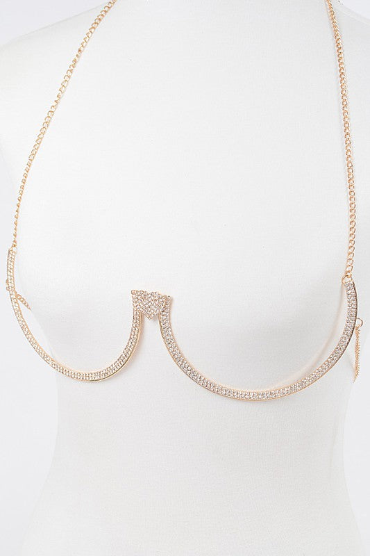 Gold Seduction Bra Chain