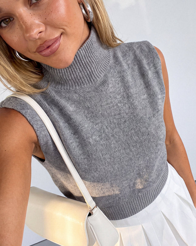 Off White Pleated Mini Skort