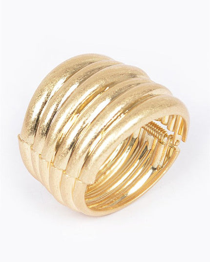 Gold Hinge Cuff Bracelet