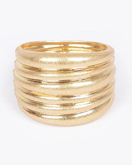 Gold Hinge Cuff Bracelet