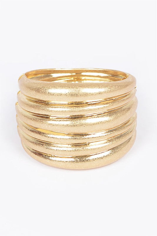 Gold Hinge Cuff Bracelet