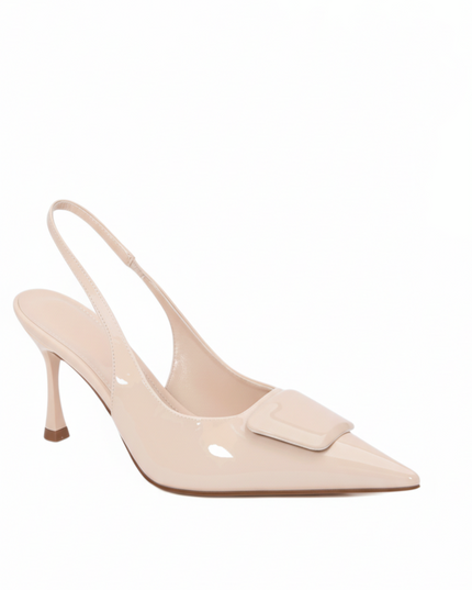 Beige Sling back Heel