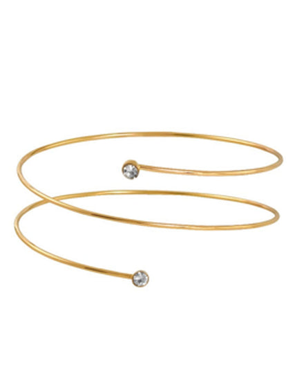 Gold Triple Wrap Arm Cuff Bracelet
