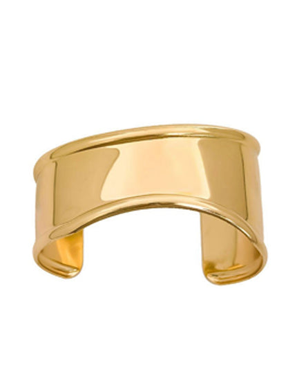 Gold Irregular Wide Bracelet