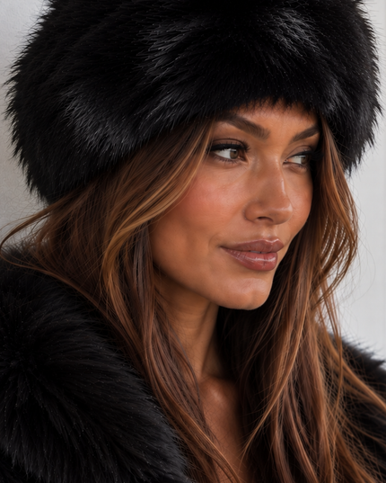 Black Furry Headband Earmuff