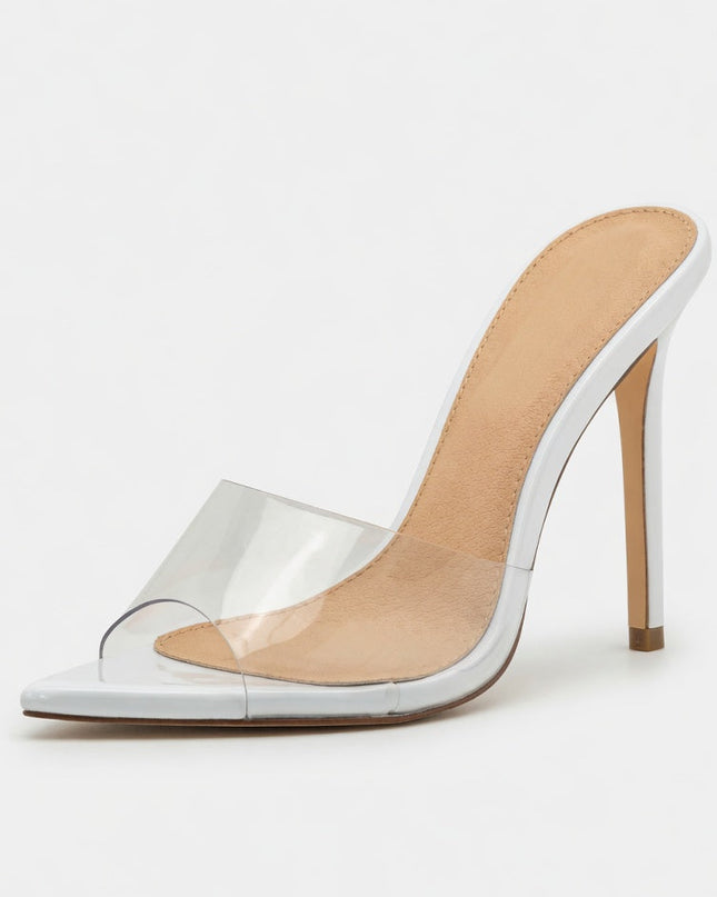 White Pointy Toe Heels