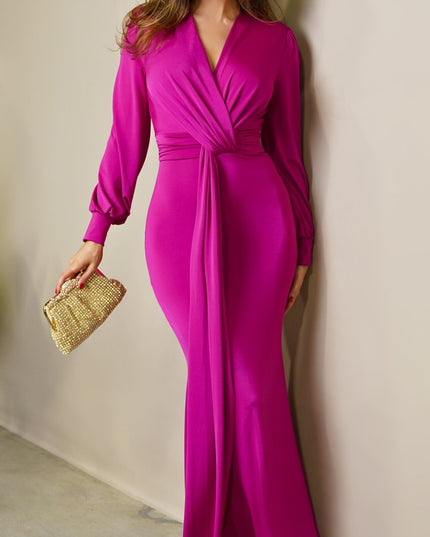Magenta Alara Maxi Dress