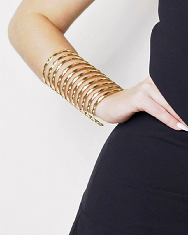 Gold Metal Cuff Bracelet