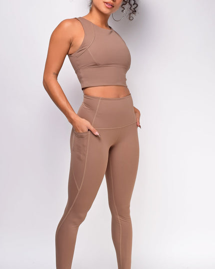Beige Activewear Set