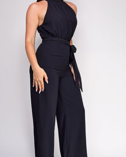 Black High Neck Jumpsuit
