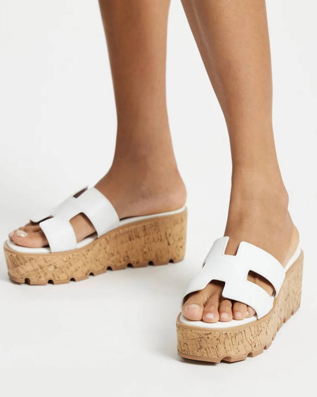 White Molly Platform Sandals