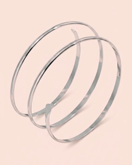 Silver Triple Wrap Arm Cuff Bracelet