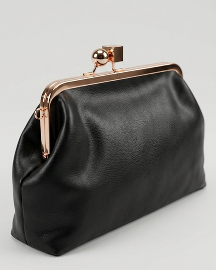 Black Frame Clutch Bag