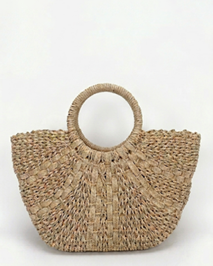 Khaki Seabreeze Straw Bag