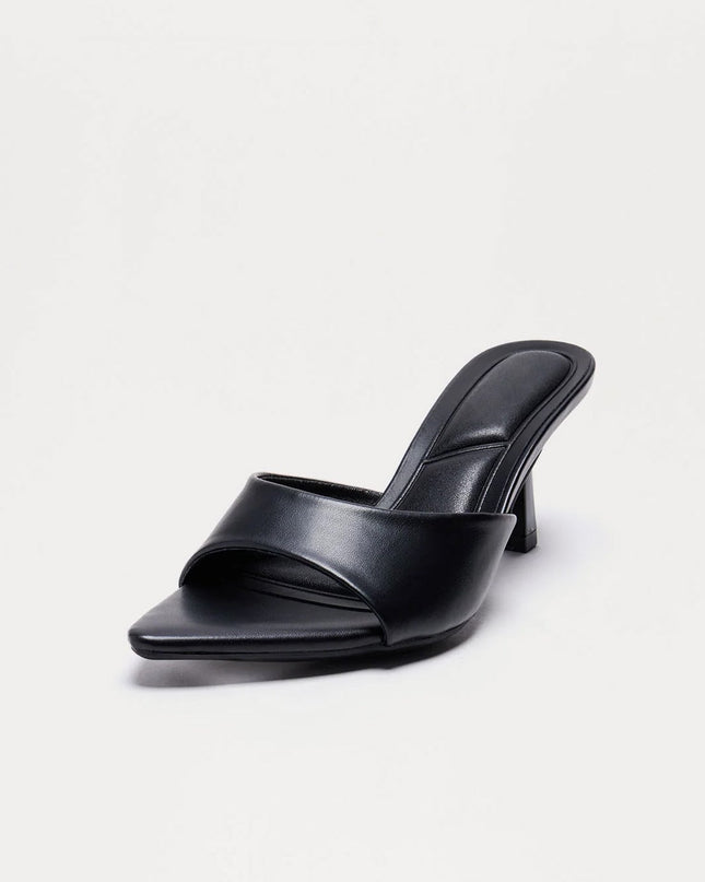 Black Malina Heeled Mules