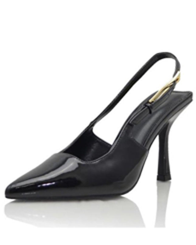 Black Pointed Toe Pump Heels