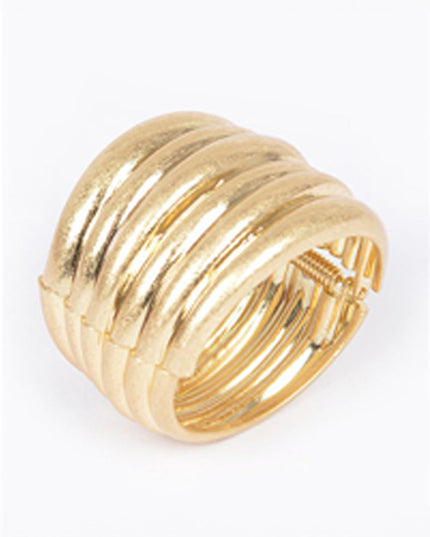 Gold Hinge Cuff Bracelet