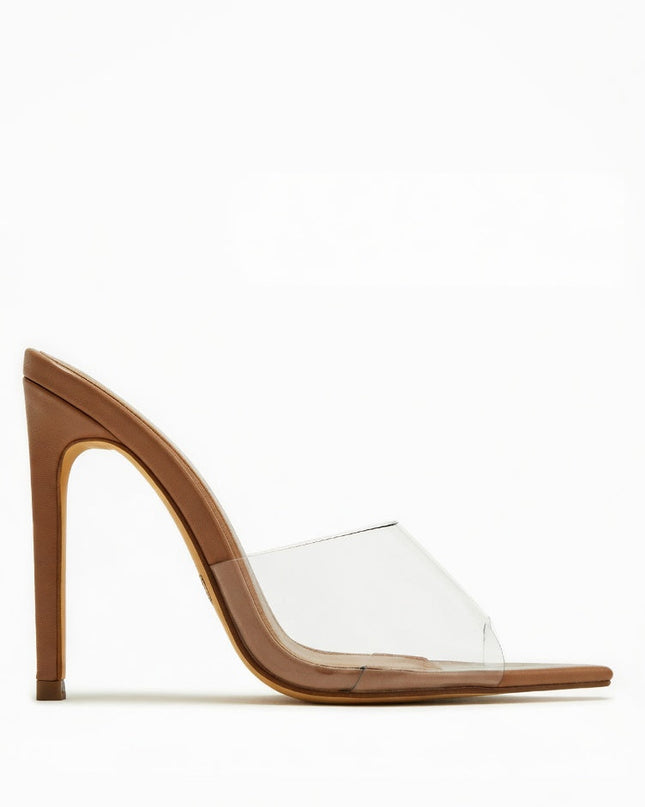 Mocha Beige Pointy Toe Heels