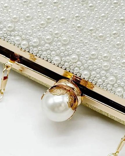Gold Opal Essence Pearl Clutch