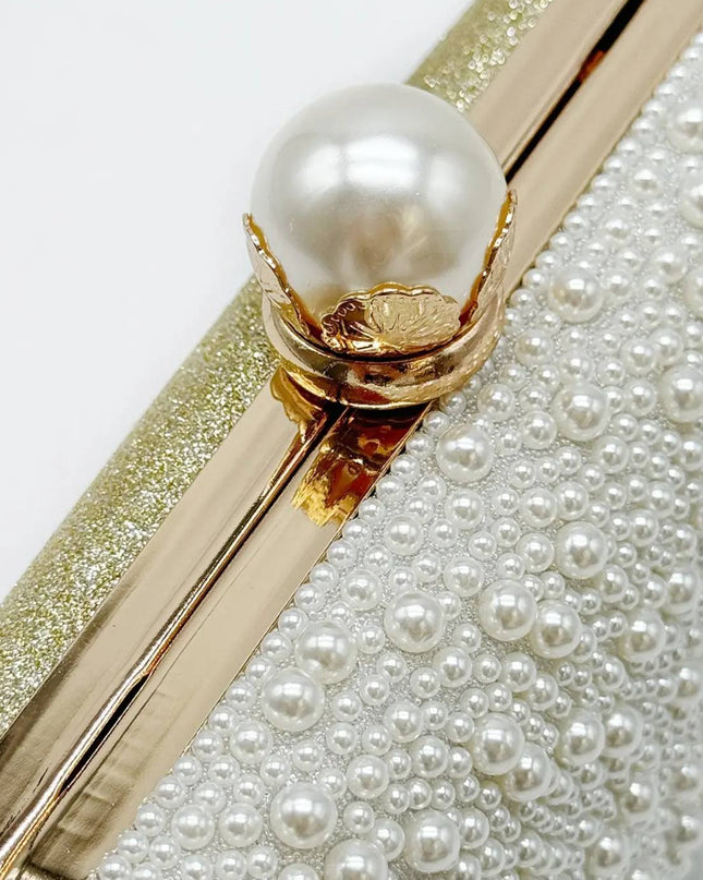 Gold Opal Essence Pearl Clutch