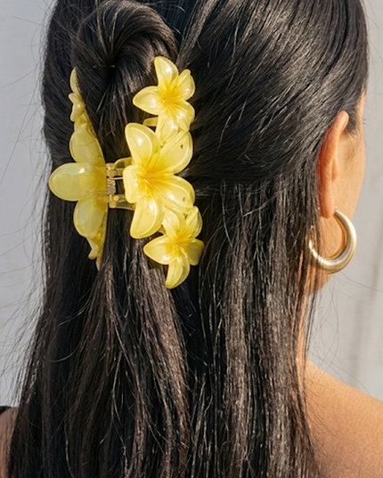 Yellow Flower Claw Clip