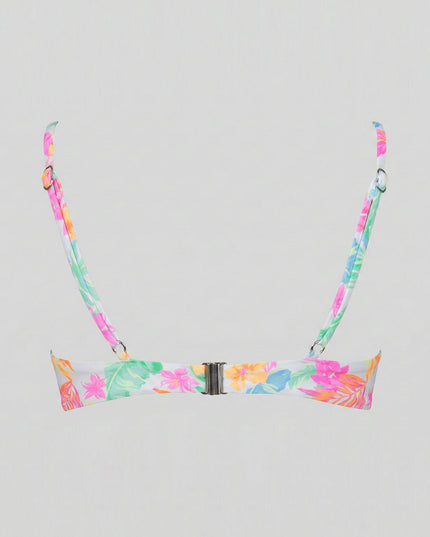 White Multi Tropical Bikini Set