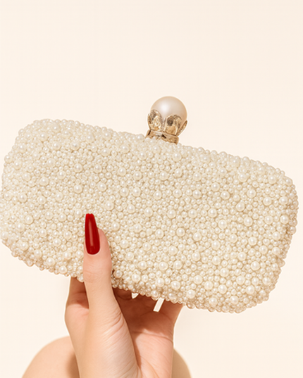 Gold Opal Essence Pearl Clutch