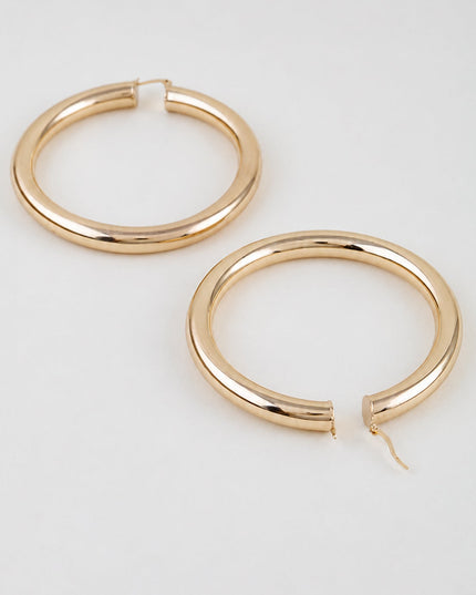 Gold Classic Hoop Earrings