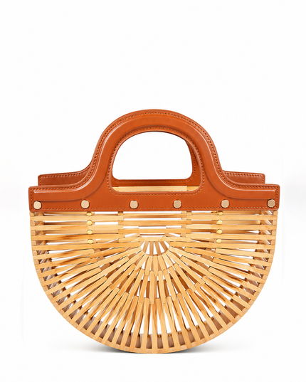 Beige Belize Bamboo Handbag
