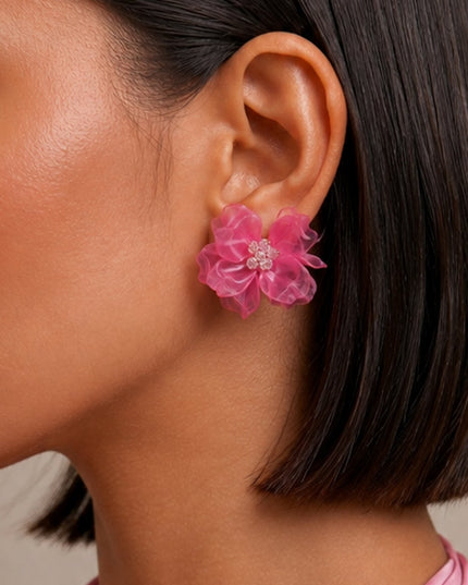 Pink Amalfi Floral Earrings