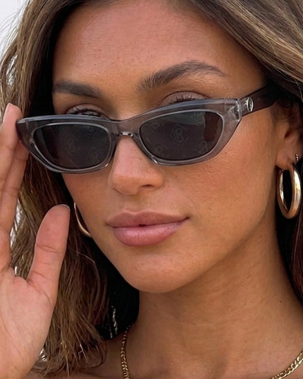 Gray Naya Oval Sunglasses