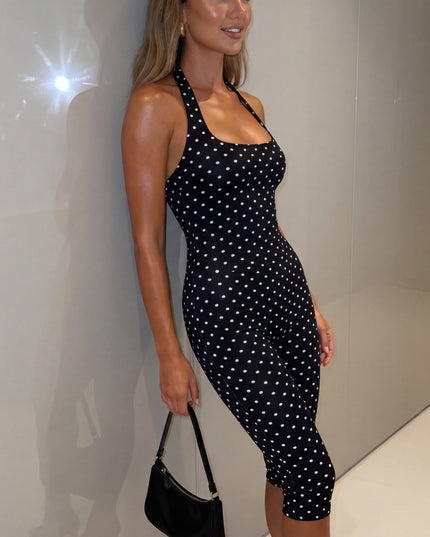 Black Polka Dot Jumpsuit