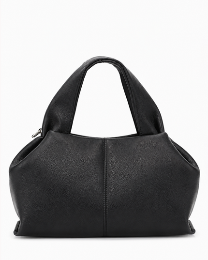 Black Soft PU Leather Handbag