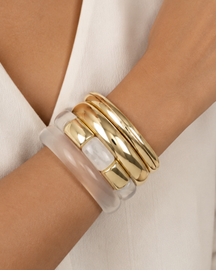 Gold Multi Mixed Bracelet set