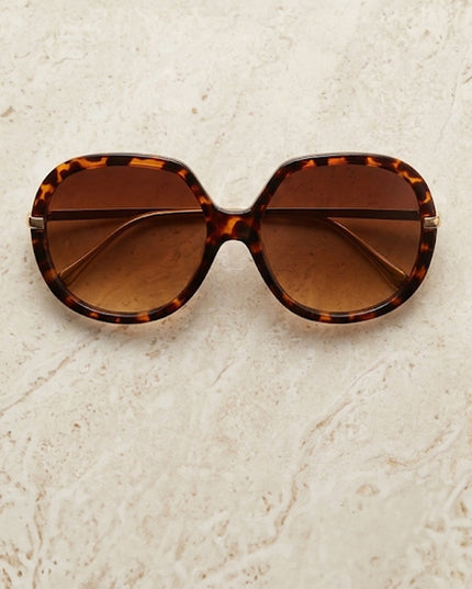 Brown Riviera Oversized Sunglasses