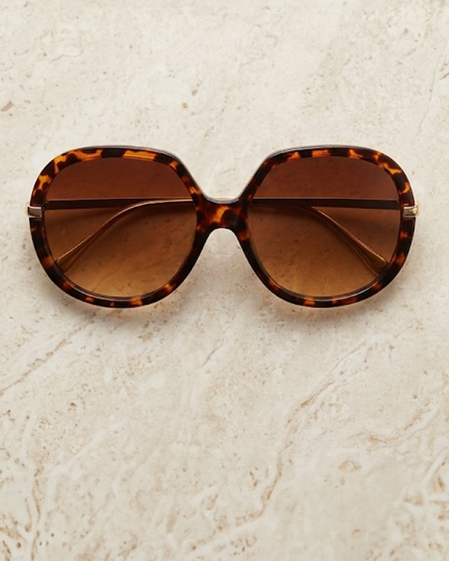 Brown Riviera Oversized Sunglasses