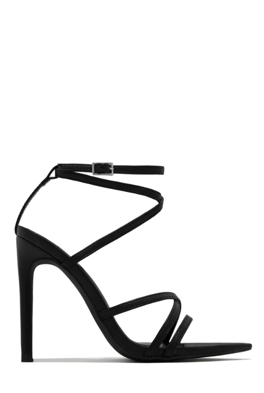 Black Annabella Strappy Heel