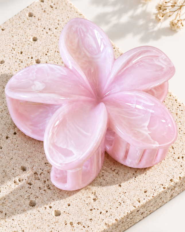 Pink Flower Summer Hair Clip