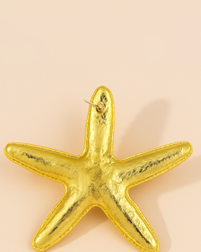 Gold Starfish Earrings